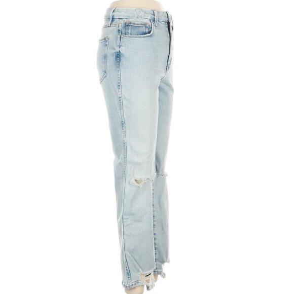 Good American High Waisted Straight Jeans - Size 29 - Picture 3 of 6